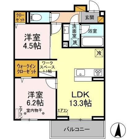 コンフォルトの物件間取画像